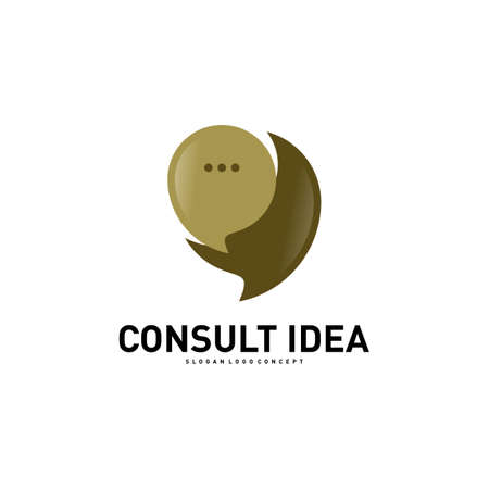 Modern Business Consulting Agency logo design template. Elegant Simple Consult logo conceptのイラスト素材