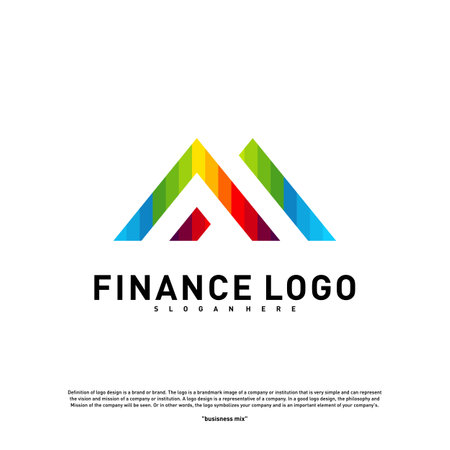 Business Finance logo Concept Vector. Finance logo Templateのイラスト素材