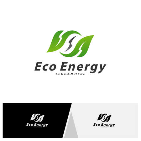 Eco Energy Logo Template Design Vector, Emblem, Design Concept, Creative Symbol, Iconのイラスト素材