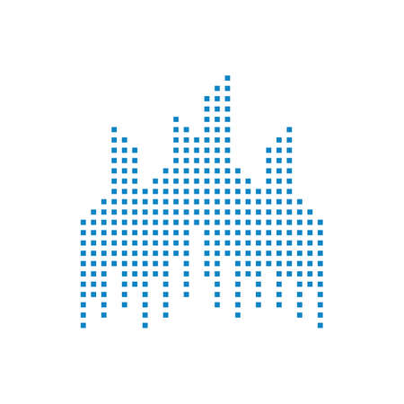 Modern City Design Vector Template, Real estate Concept, Emblem, Design Concept, Creative Symbolのイラスト素材