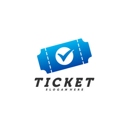 Check Tickets logo design concept vector, Template, Creative design, Icon symbolのイラスト素材