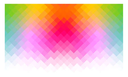 Polygon Abstract Backgrounds. Rainbow Color vector banner.