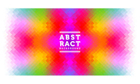 Polygon Abstract Backgrounds. Rainbow Color vector banner.のイラスト素材