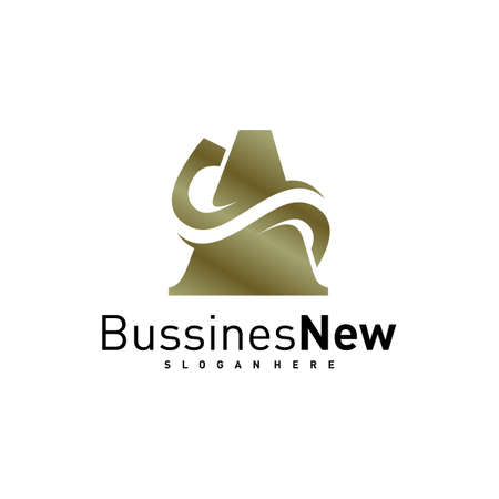 SA logo design vector. Letter SA logo design template. Creative iconのイラスト素材