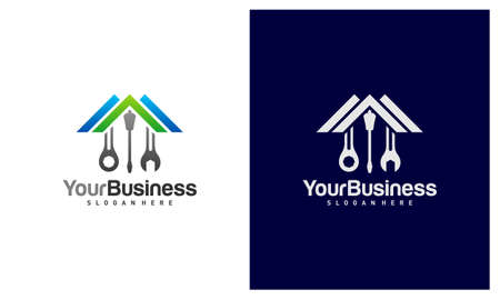 House Mechanic logo vector template, Creative Mechanic logo design conceptsのイラスト素材