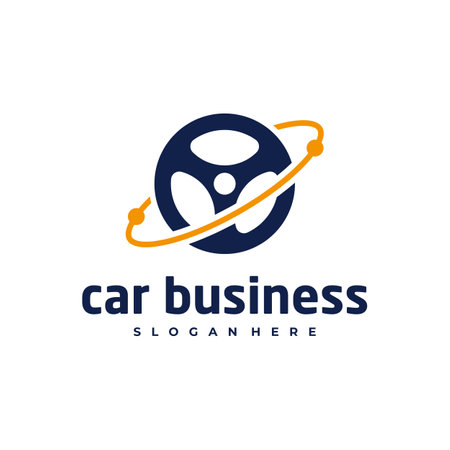 Car planet logo vector template, Creative Car logo design conceptsのイラスト素材