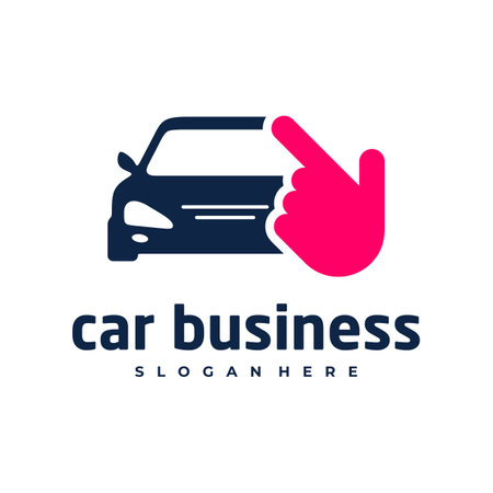 Car touch logo vector template, Creative car logo design conceptsのイラスト素材
