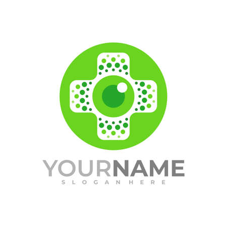 Medical Eye logo vector template, Creative Eye logo design conceptsのイラスト素材