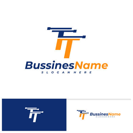 Initial T logo design vector template, Creative T logo design conceptsのイラスト素材