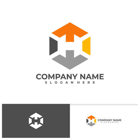 Initial T H logo design vector template, Creative T H logo design conceptsのイラスト素材