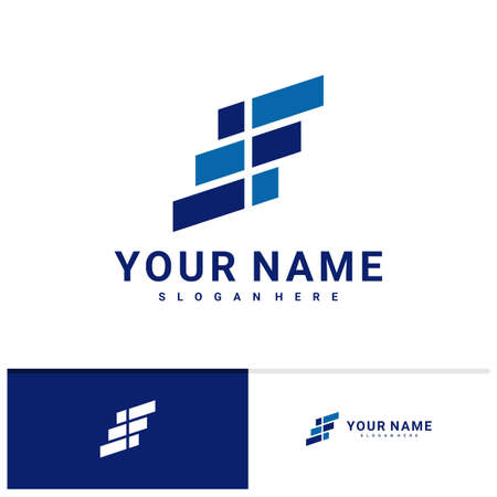 Brick logo design vector template, Creative Brick logo design conceptsのイラスト素材