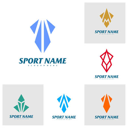 Set of Simple Squid logo design vector template, Squid logo concepts illustration.のイラスト素材