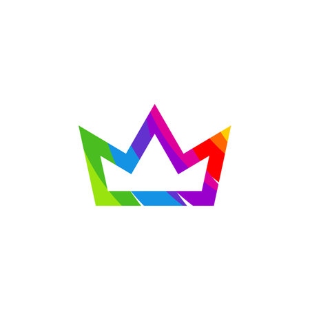 Colorful King Logo Template Design Vector, Emblem, Design Concept, Creative Symbol, Iconのイラスト素材