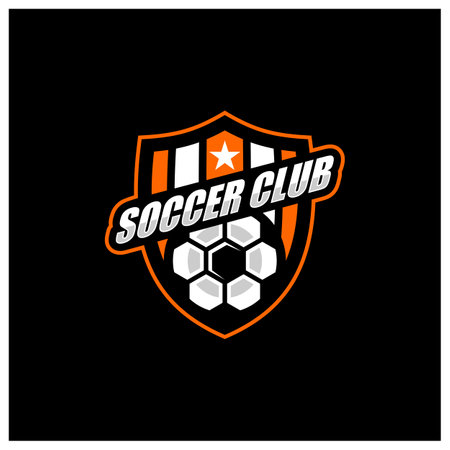 Modern professional soccer logo for sport team, Soccer logo design vector templateのイラスト素材