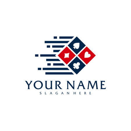 Fast Poker logo vector template, Creative Poker logo design conceptsのイラスト素材