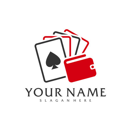 Wallets Poker logo vector template, Creative Poker logo design conceptsのイラスト素材