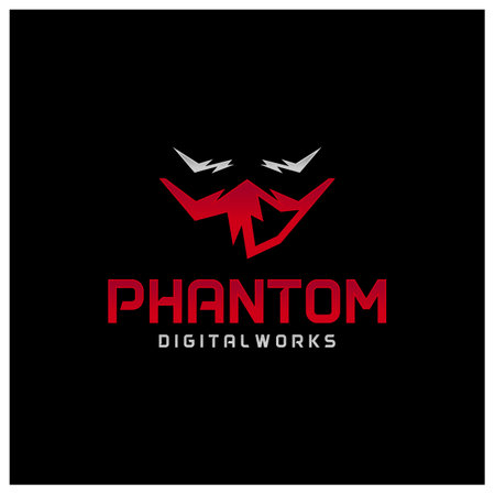 Face ghost logo template, Creative Ghost logo design vector, Ninja face logo conceptのイラスト素材
