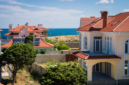 Large seaside Home, Coastal houseの写真素材