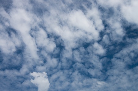 white clouds on the blue sky, background, cloudscapeの写真素材