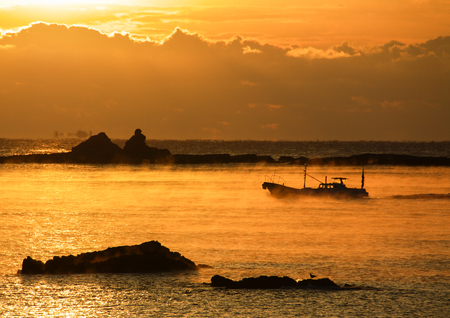Sea fogの写真素材