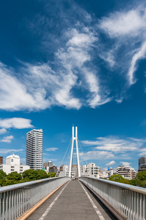Tenma Bridge, funny cloud day #のeditorial素材