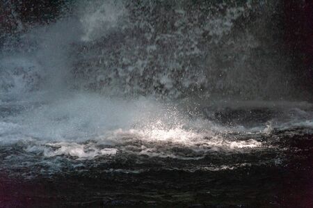 Intense splash of Wakayama waterfall