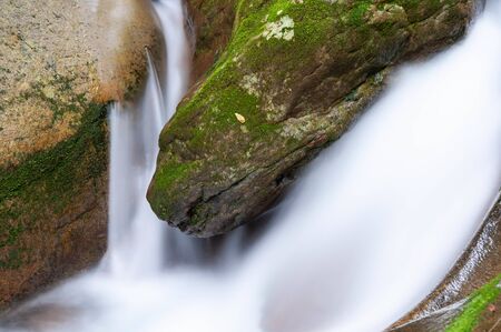 Rock and mountain stream like a turtle head