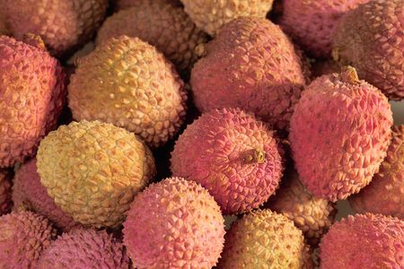 tasty litchis background