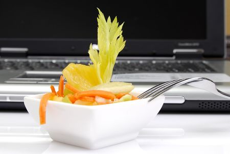 fresh raw salad and vegetableの写真素材
