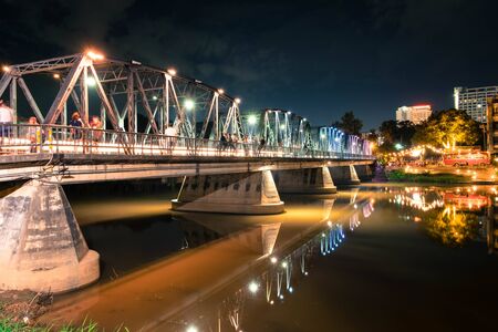 bridge night lampの写真素材