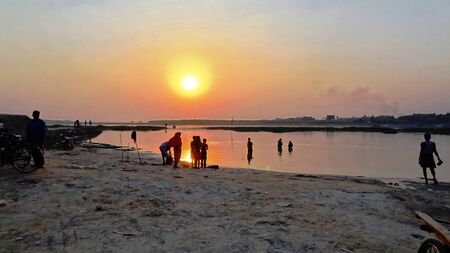 When the Sun is setting の写真素材