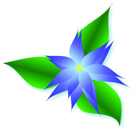 Blue flowerのイラスト素材