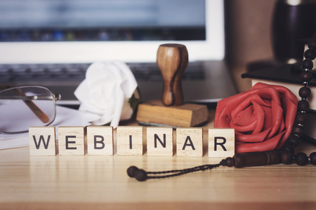 muslim desktop and webinar conceptの写真素材
