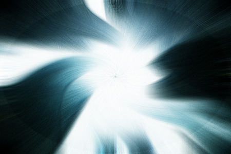 Abstract colorful twisted light fibers. Abstract color background from waving and twisted light fibersの写真素材