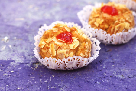 oriental Algerian sweet cookies( mchawak   named in arabic )の写真素材