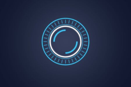 Futuristic technology circle.の写真素材