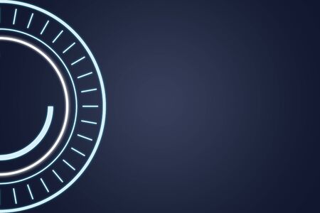 Futuristic technology circle.の写真素材