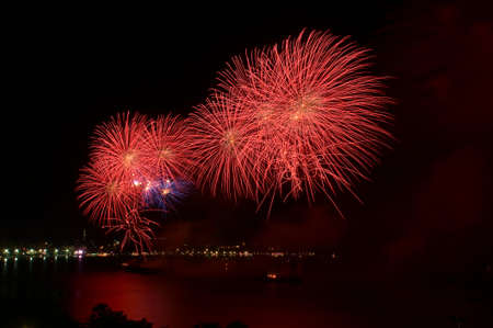 pattaya fireworksの写真素材