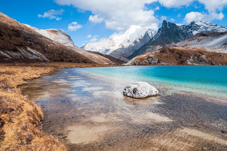 Milk Lake in Yading national level reserve, Daocheng, Sichuan Province, China.