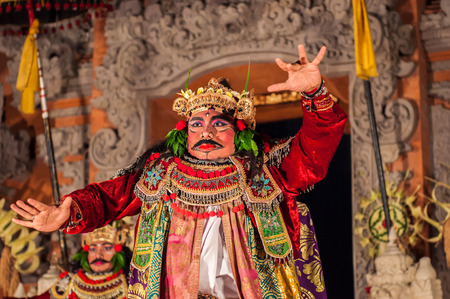 Bali, Indonesia, April 21,2010 :  Barong Dance show, the traditional balinese performance in Ubud,...