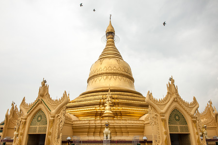 Maha Wizaya Paya near the Shwedagon Paya Yangoon Myanmar.の写真素材