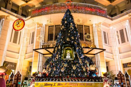 BANGKOK THAILAND - DECEMBER 07 : Christmas tree for Merry Christmas  Happy New Year 2014 at the Peninsula plaza on December 07, 2013 in Bangkok, Thailand.のeditorial素材