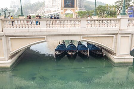 Macau,China - May 5,2018 : The Venetian Hotel Macao , The famous shopping mall, luxury hotel and the...