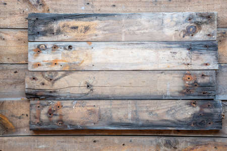 closeup of old rustic wood planks texture backgroundの写真素材