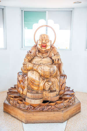 Chaing Rai, Thailand - March 6 ,2021 : Thai-Chinese temple -Interior of wat hyua pla kang is one of the most famous attractions of Chiang Rai Province Northern Thailand.のeditorial素材