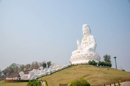 Chaing Rai, Thailand - March 6 ,2021 : Thai-Chinese temple - wat hyua pla kang is one of the most famous attractions of Chiang Rai Province Northern Thailand.のeditorial素材