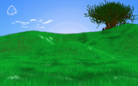 A Cloudy UFOのイラスト素材