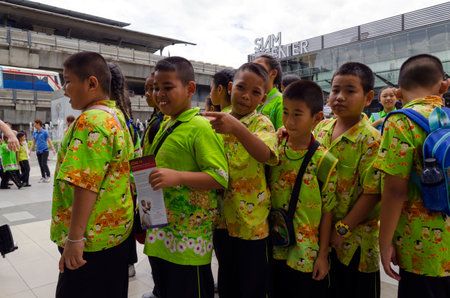 thai kid at siam centerのeditorial素材