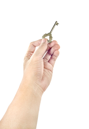 hand pick a old keyの写真素材