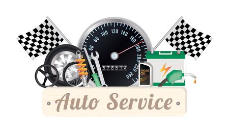 auto serviceのイラスト素材